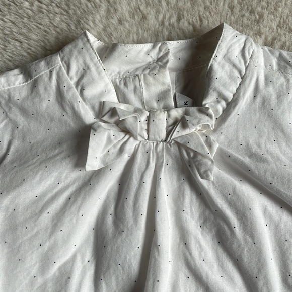 Janie and Jack | White Parisian Puff Sleeve Blouse | 8 - Picture 3 of 9